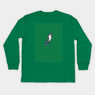 Hmmming Bird Kids Long Sleeve T-Shirt